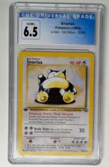 V1471: 1999: Snorlax: 27/64: 1st Edition: Jungle: CGC: 6.5: EX/NM+: 3972574006